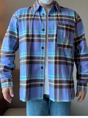 Zara Plaid Button-Up Flannel